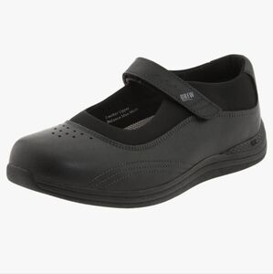 New Drew Shoe Rose Cushioned Ortho Comfort Shoe 7.5M Black Leather Stretch 14375